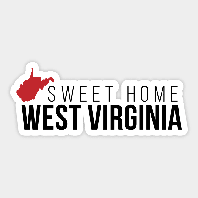 Sweet Home West Virginia Sticker by Novel_Designs